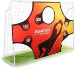 Neo-Sport Poartă de fotbal cu găuri 245x155x80cm (J-1455)