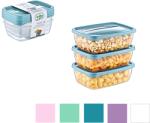 Hobby Life Set de 3 recipiente dreptunghiulare Trend Box 0, 3L *8854 (CH-HOB021014)