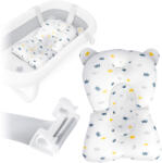 Ricokids Pernă pentru cadă pentru bebeluși inserție de baie Ricokids alb-albastru (J-728901)