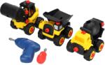 Dedra DEDRA-EXIM Set de jucării - trei vehicule cu șurubelniță DEDRA M315.010 (M315010) Set bricolaj copii