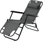 Chomik Lit De Jardin Pliabil Cu Spatar Pentru Cap Gri *6896 (ch-lez6896)