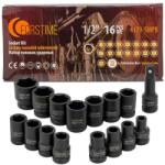 Forstime Set de capete de impact 1/2" 8-27mm hexagonale (FS-57024) Set capete bit, chei tubulare