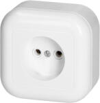 ORNO Priză aplicată simplă 2P, 16A, 250V, FAN, albă (O-NT-15F_BIALY)