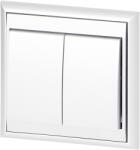 ORNO Întrerupător încastrat cu două butoane Luna, 10A, 250V, WP-2L, alb (O-OR-OE-7601_W)