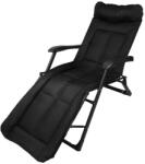 WMC TOOLS Șezlong pliant (negru) (FS-59780)