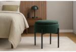 CHOMIK Taburet rotund cu picioare metalice 28 x 31 cm verde *8762 (CH-PHO8762)