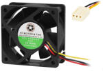 Jing Da Fan Ventilator pentru PC 60x25mm 24V cu rulment cu bile 3-pin (85-625-)