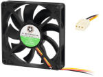 Jing Da Fan Ventilator pentru PC 80x15 12V 8015D12 cu rulment cu bile glisant (85-801-)