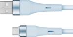 Krüger&Matz Cablu USB - microUSB 1 m siliconic albastru Kruger&Matz Basic (L-KM1270-1BL)