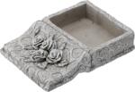 Chomik Garden Cement Flower Pot - Carte Cu Flori Gri 23, 5 X 17 X 5 Cm *8875 (ch-ded8875)