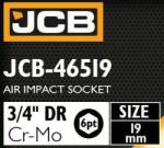 JCB Adaptor cu impact 3/4" 19mm 6-aranjate Cr-Mo CHEIE DE ÎNŞURUBARE (FS-59540) Cheie tubulara