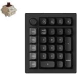 KEYCHRON V0 Ultra 8K Bluetooth cablu fără Silk POM Brown numeric tastatură negru V0U-D3 (V0U-D3)