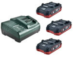 Metabo Basic-Set akku: 3x3, 1Ah LiHD + töltő ASC30-36 685076000 (685076000)