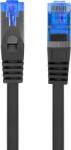 Lanberg Cablu retea patchcord Lanberg PCF6A-10CC-0025-BK Cat. 6A S FTP 0.25m (PCF6A-10CC-0025-BK)