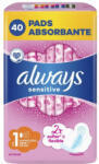 Always egészségügyi betét Ultra Sens Normal+ 40 db (4015400343073)