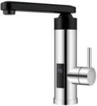 WENTOREX BICOLOR 33 INOX rozsdamentes, átfolyós elektromos vízmelegítő csaptelep (3, 3 kW / fekete - inox) (246576033BIC)