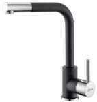 Metalac - Xgranit LUX Metalac T03816 Mosogató Csaptelep - Szemcsés Fekete (T03816) - muszakishop
