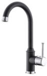 Metalac - Xgranit Arc N Metalac T03800 Mosogató Csaptelep - Szemcsés Fekete (T03800) - muszakishop