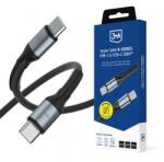 3mk Protection Cablu Date si Incarcare USB-C - USB-C 3MK Hyper N, 100W, 1.5m, Negru - evomag