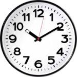 EUROTIME Analóg kvarc falióra, 300 x 50 mm, fekete, EuroTime 82320 (82320) (82320)