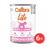 Calibra Dog Life konzerv kölyök és junior kutyáknak csirkével és rizzsel, 6 × 400 g (KRMP1396bun)