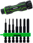 Engineer Set 7 extractori ENGINEER pentru suruburi imbus deteriorate 0, 89-5 mm, biti 65 mm si maner compact, Fabricat in Japonia DZ-84 (JPEDZ84) Surubelnita