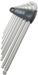 ENGINEER Set 8 chei imbus magnetice ENGINEER compacte cu cap sferic, brat lung E i unghi de lucru 30 , 1, 5-8 mm, Fabricat A n Japonia TWB-02 (JPETWB02) Cheie imbus