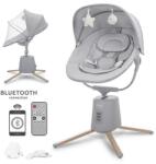 Lorelli Leagan electric pentru bebelusi Lorelli Storky, Bluetooth, telecomanda, 5 viteze de leganare, potrivit 0-6 luni, Gri Sezlong balansoar bebelusi