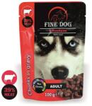 Fine Dog adult alutasakos kutyaeledel, marhahús szószban, 22 × 100 g
