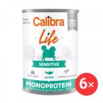 Calibra Dog Life konzerv eledel érzékeny emésztésű kutyáknak lazaccal és rizzsel 6 × 400 g (KRMP1399bun)