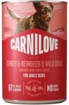 CARNILOVE Dog Can Paté Made with Turkey & Reindeer & Wildboar 400 g