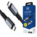 3mk Protection Cablu Date si Incarcare USB-C - USB-C 3MK Hyper N Thunderbolt 4, 240W, 2m, Negru