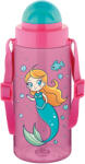 NOKI Sticla apa pt copii tritan 500ml cu pai si curea transport t-0107 noki (NKT-0107)