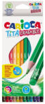 CARIOCA Creioane color cu guma Tita Erasable Carioca 12/set (SKR132)