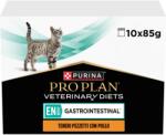 PRO PLAN állatorvosi diéta, EN Gastrointestinal alutasakok macskáknak, csirkés, 10 x 85 g