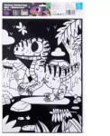  Tookyland - Bársonyos színezőkészlet - Dinoszaurusz 30x25 cm (LT107A)