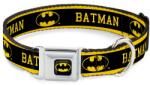 Buckle-Down strapapbíró nyakörv műanyag csattal, normál, M-es méret, Batman