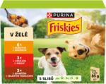 Friskies Adult alutasakos kutyaeledel, marhahús, csirke, bárány aszpikban, 12 x 85 g