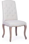  Diva szék fa háttámlával és krémszínű pamut kárpitozással 51 cm x 53 cm x 99 m x 48 m