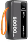OBAL:ME CablePulse powerbank / külső akkumulátor beépített kábellel, digitális kijelzővel, 50000mAh, 22, 5W, fekete - coolmobile