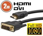 Delight DVI-D към HDMI кабел 2 м (20380) d20380 (d20380)