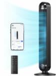 DREO Okos állóventilátor DREO Cruiser DR-HTF011S, 9 sebesség, 4 funkció, 106 cm, HyperSilent 25 dB, 90°-os lengés, fekete