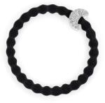 By Eloise London Silver Diamanté Moon Black