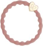 By Eloise London Gold Heart Ластик за коса за жени цвят Champagne Pink
