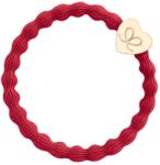 By Eloise London Gold Heart Ластик за коса за жени цвят Cherry Red