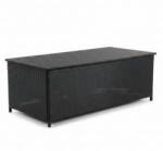 Kerti tárolóláda, Grande Space, 1024 l, fekete, 160 x 80 x 80 cm, acél váz, rattan hatású, időjárásálló, fedeles kialakítású (3EXN0063)