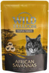 Wild Freedom 16x85g Wild Freedom Triple Taste African Savannas - csirke, marha & kecske tasakos nedves macskatáp