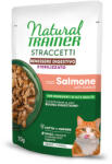 Natural Trainer 28x70g Natural Trainer Straccetti Digestive Wellbeing Sterilised csíkok szószban lazac nedves macskatáp