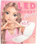 Topmodel Foldable Pocket Mirror With Led Pink