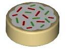 LEGO® Placă netedă rotundă 1 X 1 decorată - Prăjitură (6361753)